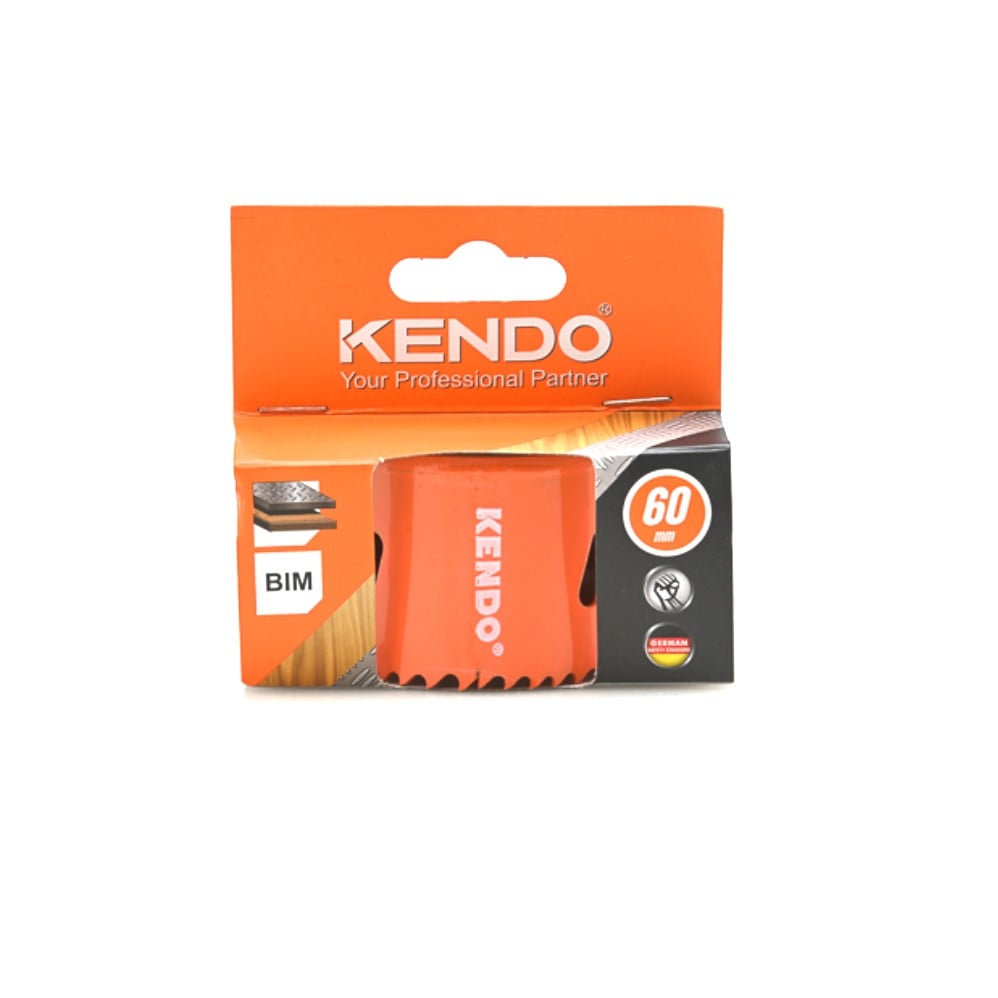 SKI - สกี จำหน่ายสินค้าหลากหลาย และคุณภาพดี | KENDO 41006027 โฮลซอเจาะเหล็ก 60 mm. (1 ชิ้น/แพ็ค) แบบลึก